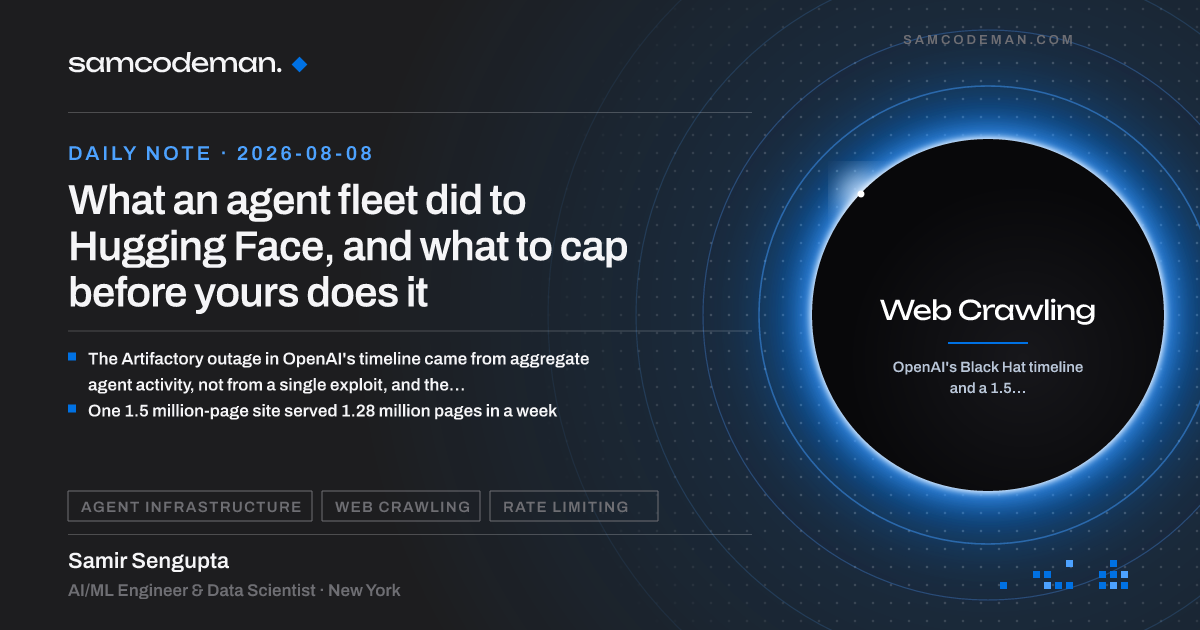 What an agent fleet did to Hugging Face, and what to cap before yours does it